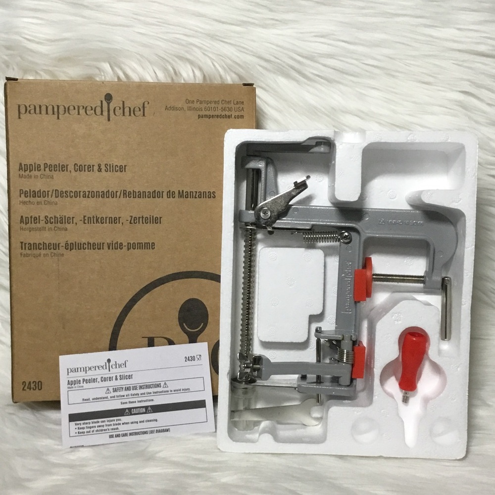 The Pampered Chef Apple Peeler, Corer, Slicer - New in Box